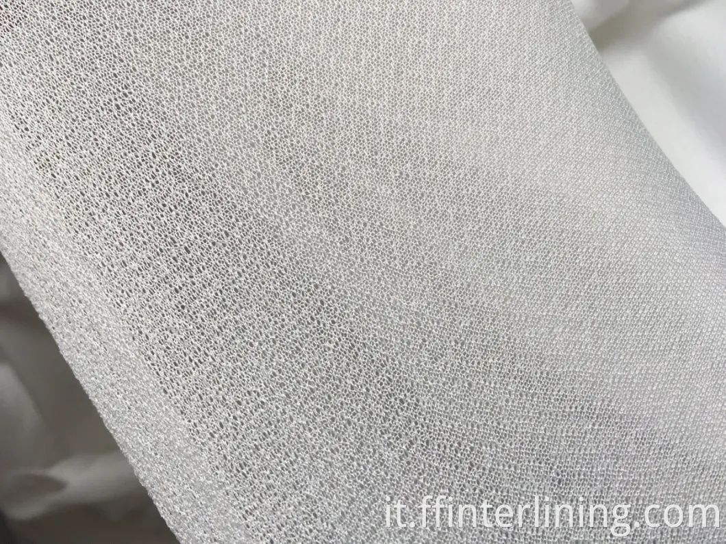 100% poliestere circolare a maglia interlining / tubo involucro in maglia interliningwoven interlining per abiti